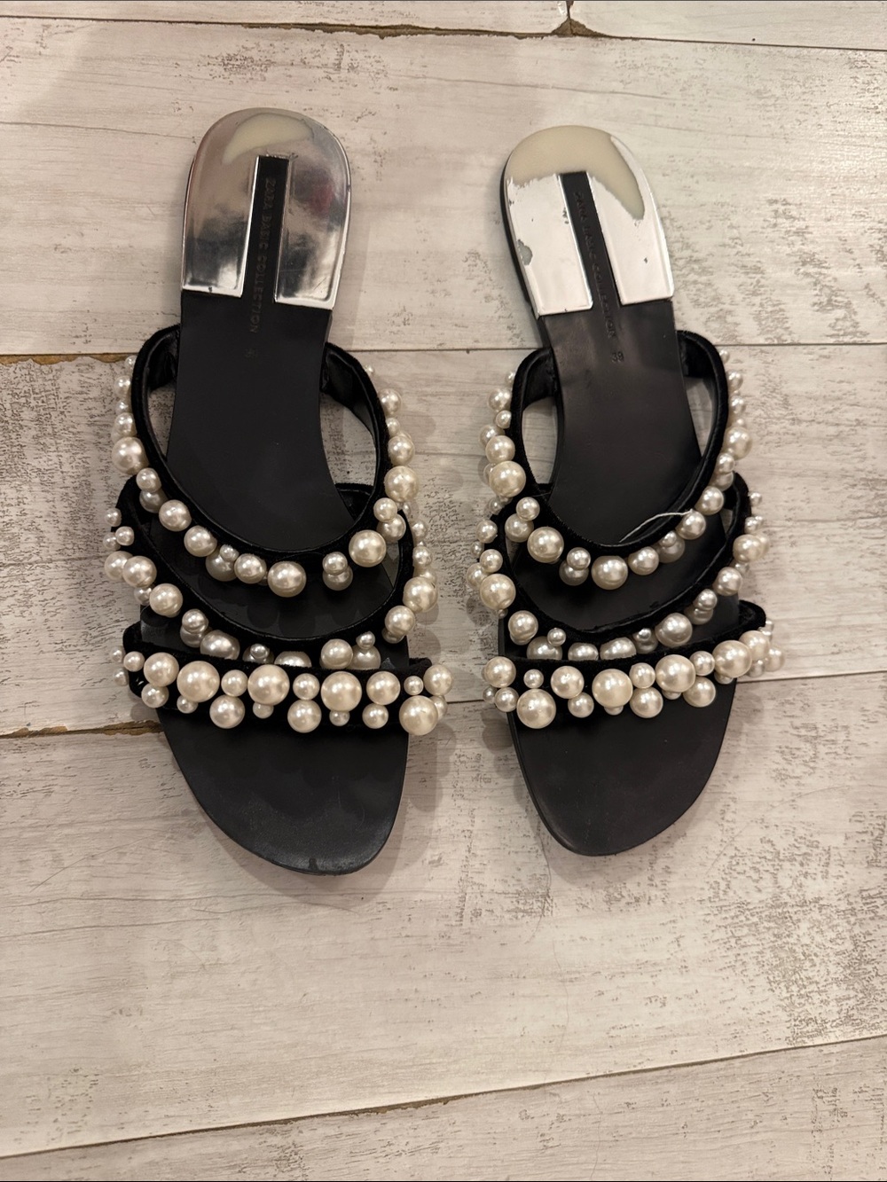 Zara Pearl Sandals